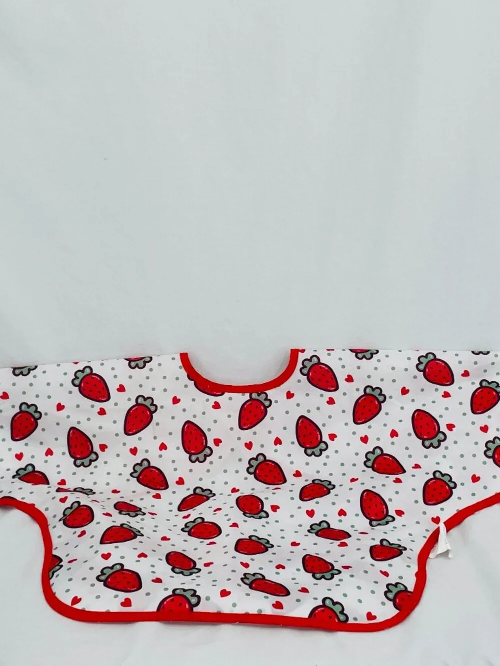 Baby to Toddler Strawberry Bib or Cutting Hair Cape